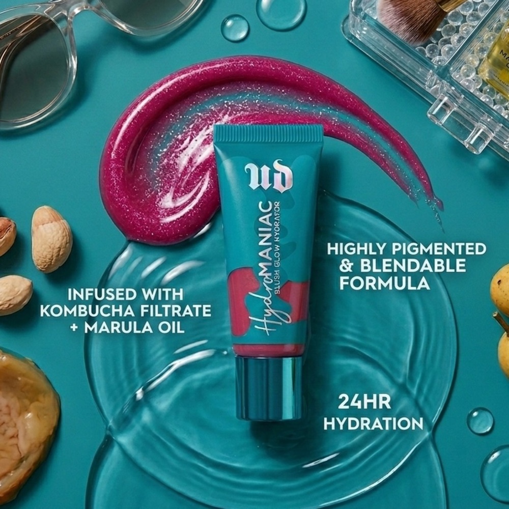 NEW IN BOX Urban Decay Hydromaniac Dewy Liquid Blush - Unhinged ULTRA HYDRATING - Picture 6 of 8